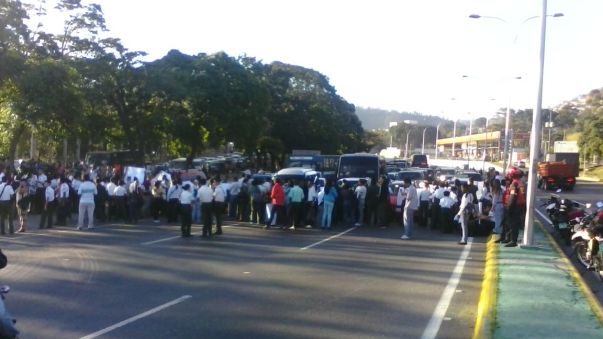 valle coche protesta