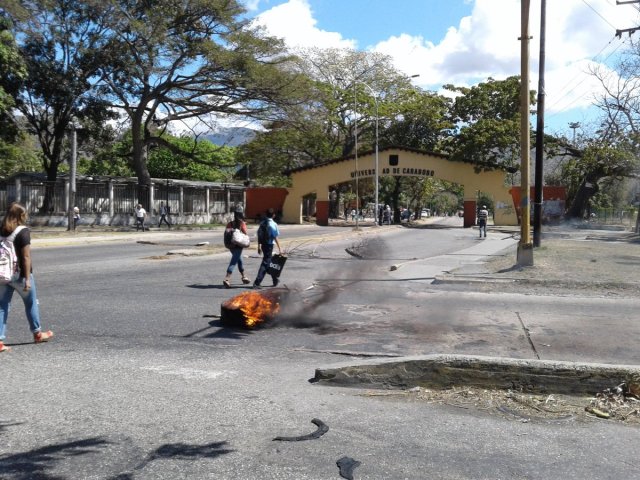 protesta universidad carabobo