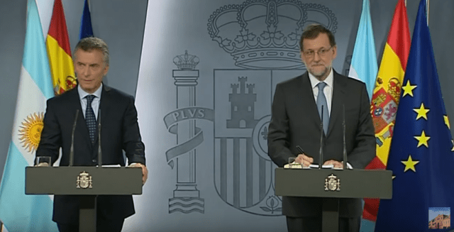 Mauricio Macri y Mariano Rajoy