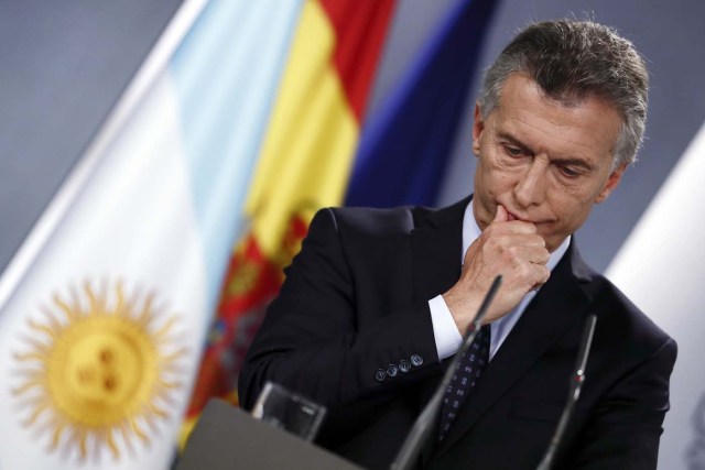 El presidente de Argentina, Mauricio Macri Foto: EFE