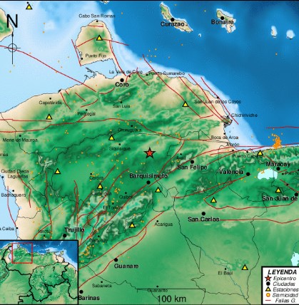 Sismo de magnitud 2.6 se registró en Barquisimeto