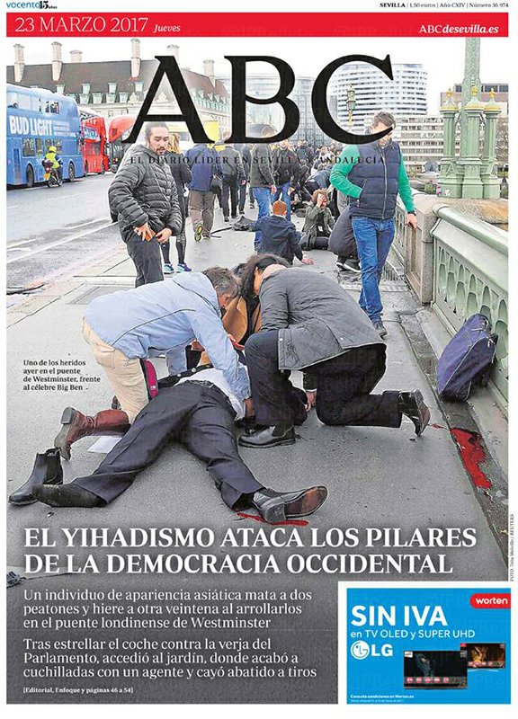 Portadas de la prensa internacional de este jueves  23 de marzo de 2017