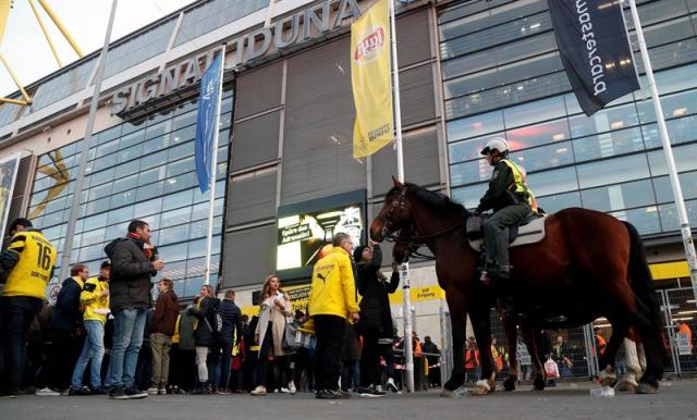 El partido Borussia - Mónaco fue cancelado. EFE