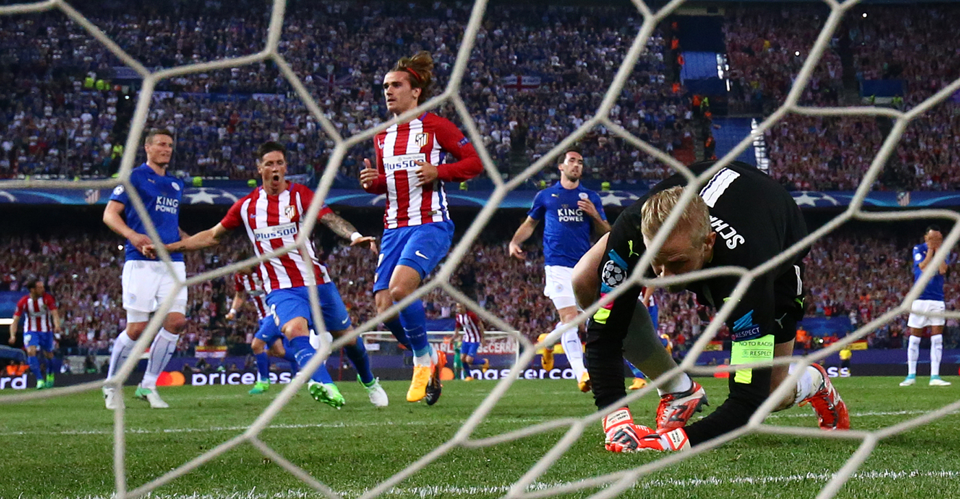 El Leicester cae en el Vicente Calderón en la ida de los cuartos de final de la Champions