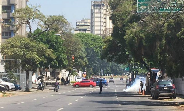 Foto: GNB reprime concentración en Santa Mónica / Esteninf Olivarez