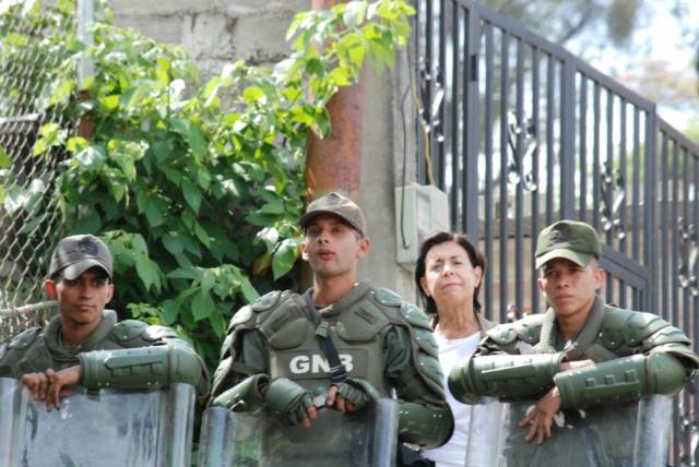 GNB intentó impedir la actividad. Foto: Prensa VP