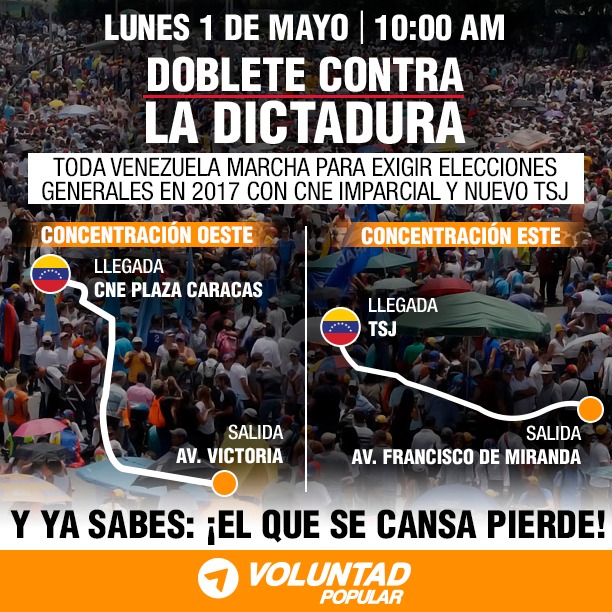 ruta de la marcha