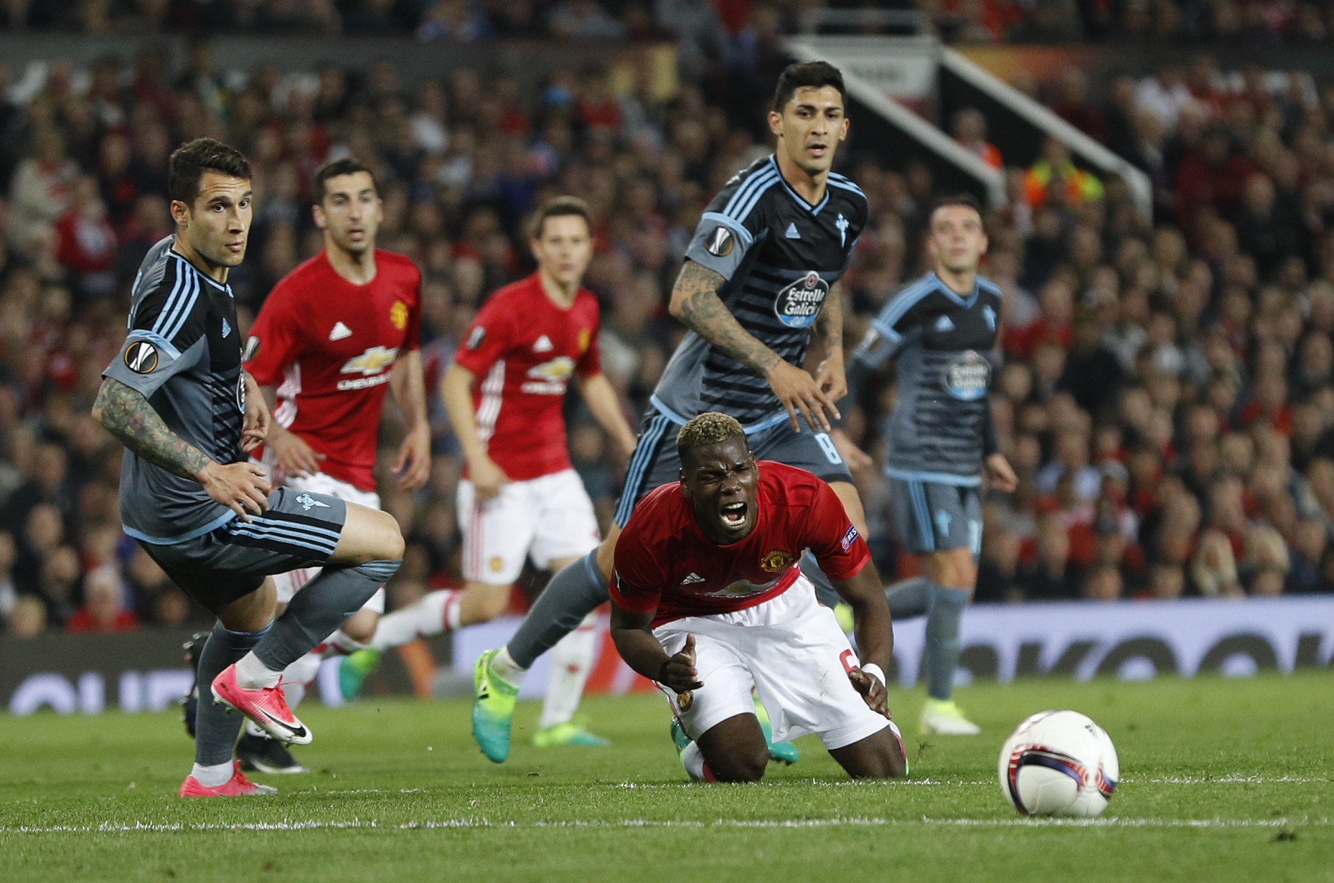 Manchester United, finalista de Europa League tras sufrir ante el Celta