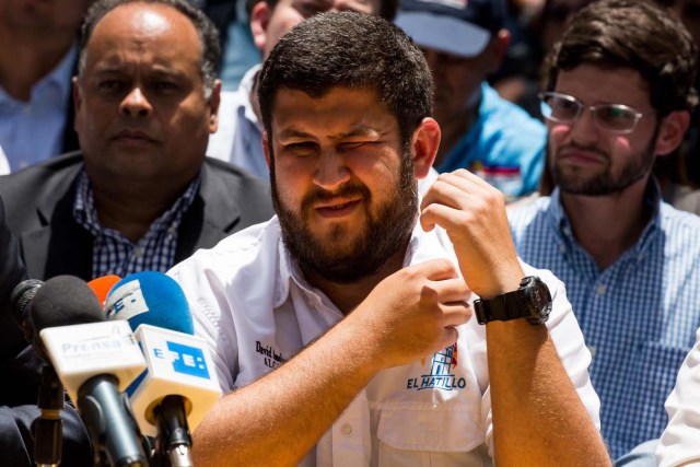  El alcalde del municipio El Hatillo David Smolansky. Foto:  EFE/MIGUEL GUTIÉRREZ