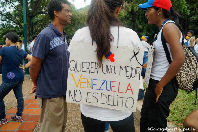 Así transcurrió la marcha en la Autopista Francisco Fajardo este miércoles 03 de mayo. 