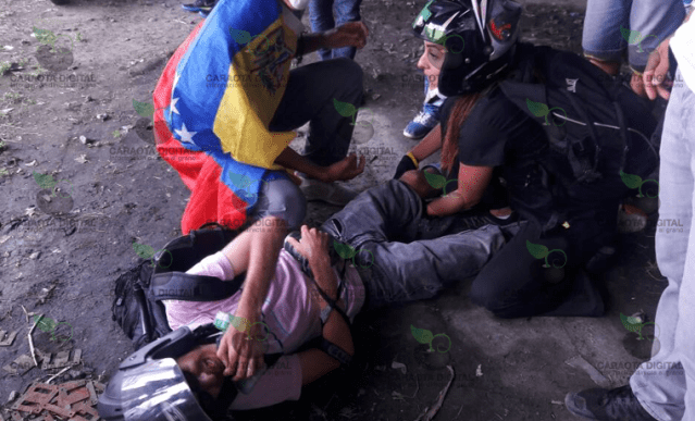 Herido en la autopista Francisco Fajardo