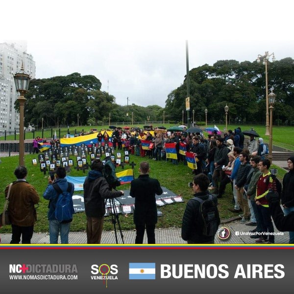 Venezolanos han protestado en más de 80 ciudades del mundo (Prensa Un Mundo Sin Mordaza)