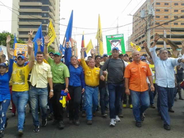 La Diputada Elimar Díaz en la marcha En defensa de la Constitución en Maracaibo