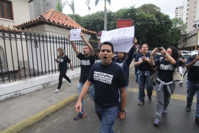 Los trabajadores de medios exigieron respeto a su trabajo