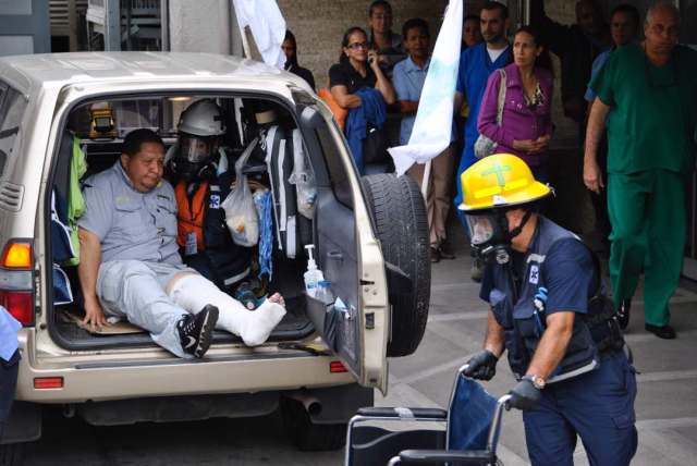 Diputado José Brito herido en Bello Monte. Foto / @tofranku