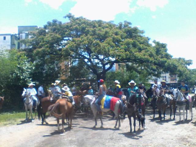 Cabalgata por la libertad en San Juan de los Morros