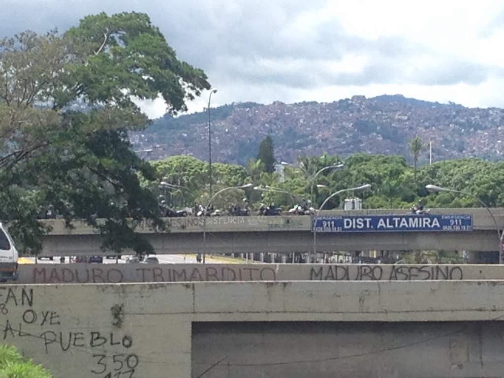 Reportan presencia a la GNB en el distribuidor Altamira