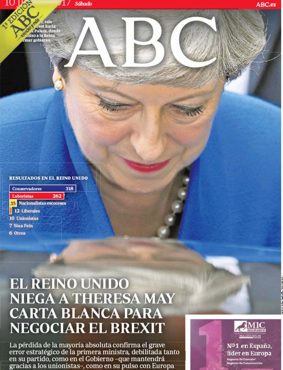 Portadas de la prensa internacional de este sábado 10 de junio de 2017