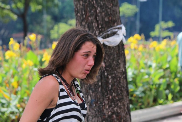 Estragos tras la brutal represión en Altamira este #14Jun/Foto: Régulo Gómez 