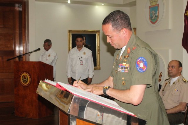 Foto: General de Brigada Edgar José Rojas Borges durante acto de la Ficalía Militar / Prensa FANB