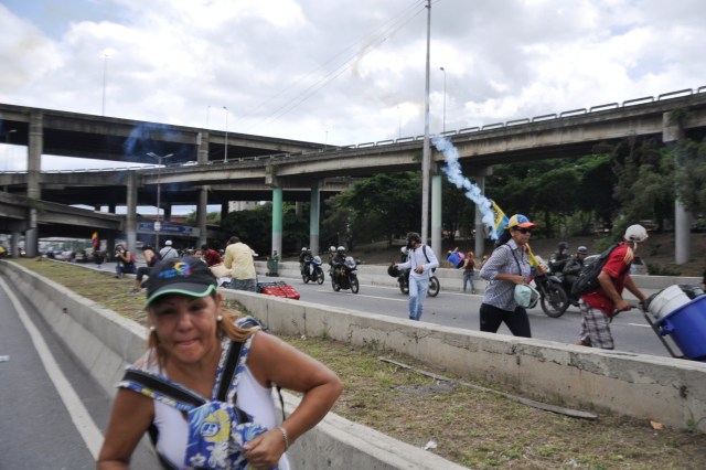 La represión alcanzó a los manifestantes en la Fajardo (Foto: News Report)