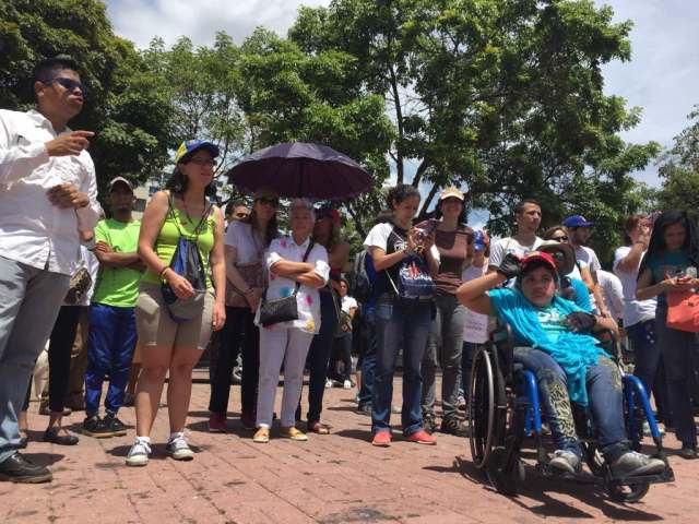 Comunidad sorda exige respeto e inclusión desde Las Mercedes. Foto: Régulo Gómez / LaPatilla.com