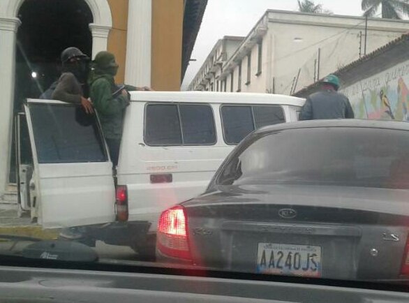 Paramilitares en Mérida: Foto: Captura de Twitter. 