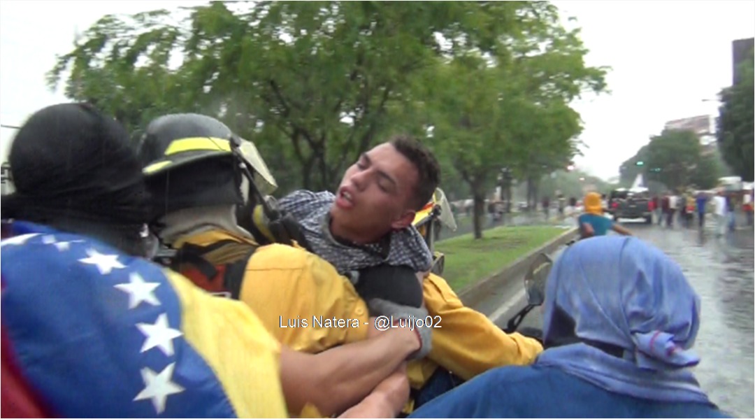 Varios jóvenes resultaron afectados por gases lacrimógenos durante la marcha en Valencia #24Jun (video)