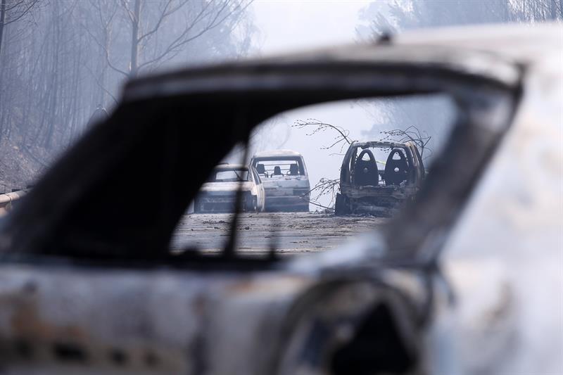 Incendio sigue activo en Portugal