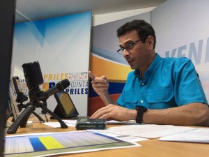Capriles: los venezolanos queremos que se detenga el fraude constituyente