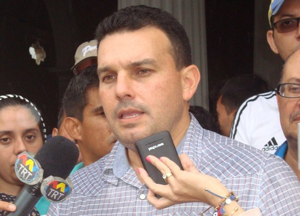 El alcalde del municipio Cárdenas de Táchira, Ricardo Hernández. Foto: La Nación