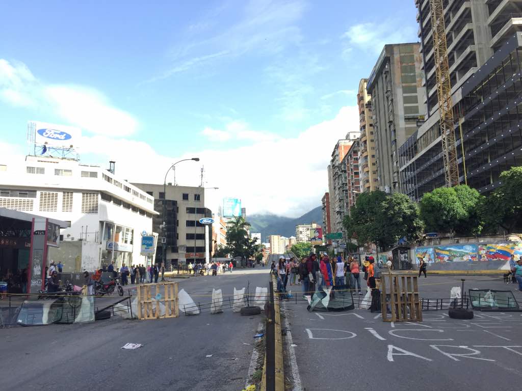 Trancazo en Los Ruíces para unirse al paro nacional #20Jul