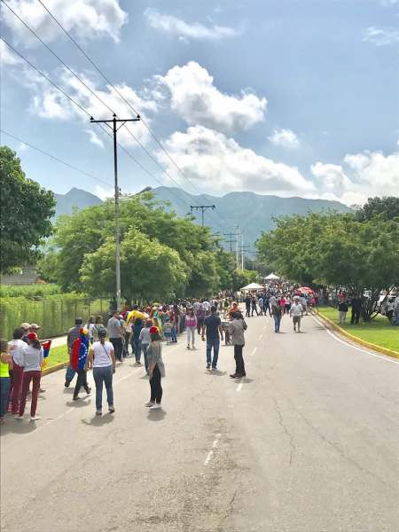 Punto soberano de San Diego, estado Carabobo (Foto: @DanyCosmoVenezuela)