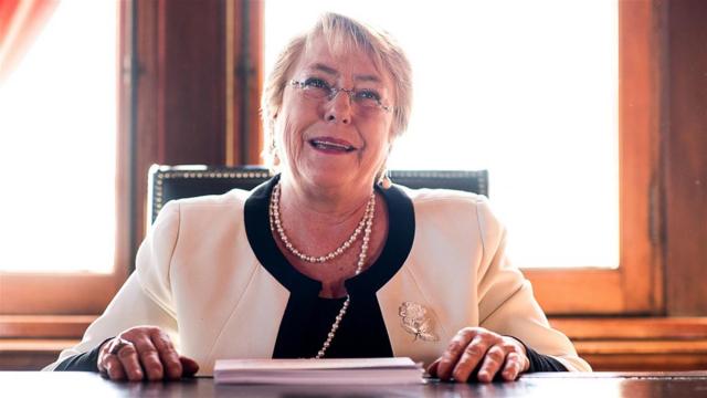 La presidente de Chile, Michelle Bachelet Foto: Guillermo Alessandri