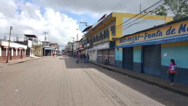 Punta de Mata, estado Monagas, se suma el paro cívico nacional // Foto @PieroMaroun