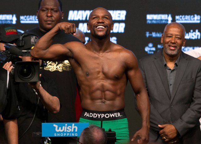 El boxeador estadounidense Floyd Mayweather.  Joe Camporeale-USA TODAY Sports