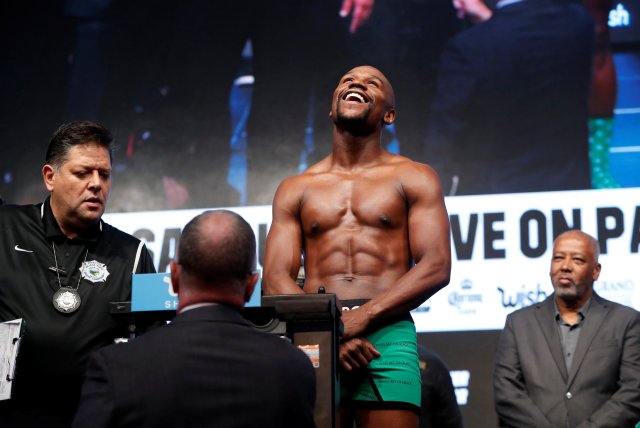 El boxeador estadounidense Floyd Mayweather.  Joe Camporeale-USA TODAY Sports