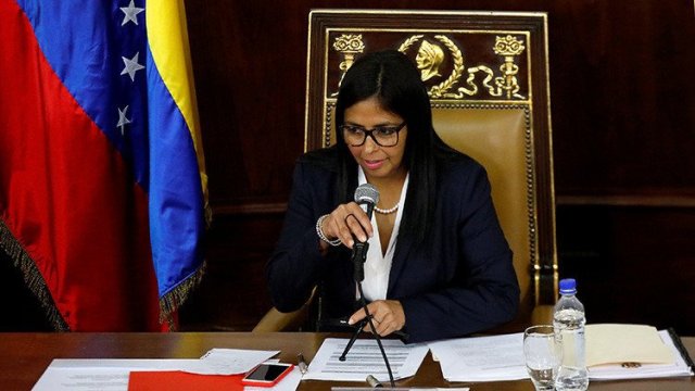 La presidenta de la ANC, Delcy Rodríguez