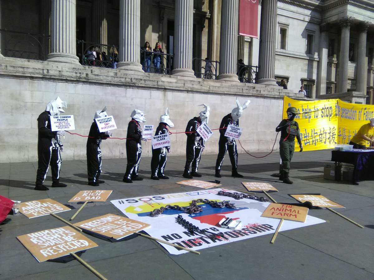 Venezolanos en Londres protestan contra el régimen de Maduro (fotos)