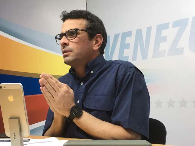 El gobernador de Miranda, Henrique Capriles