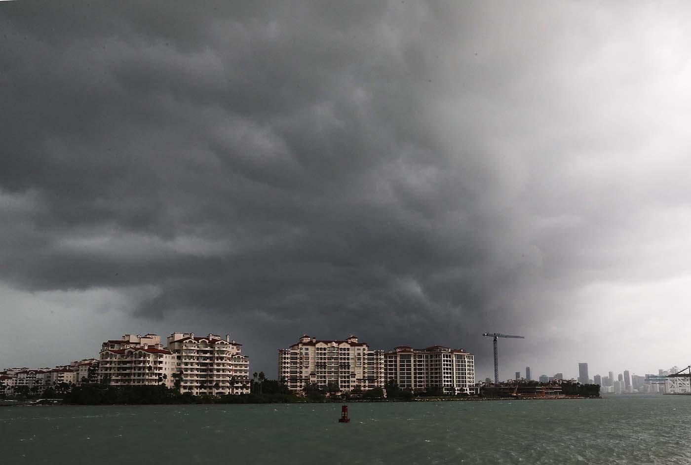 Irma ya está en Florida (Fotos)
