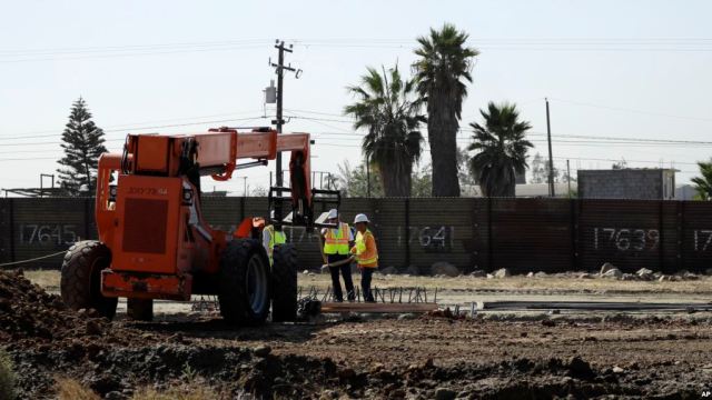 Adelanto muro frontera mexico