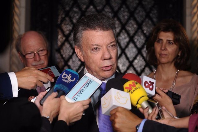 El presidente de Colombia, Juan Manuel Santos (Foto: @JuanManSantos)