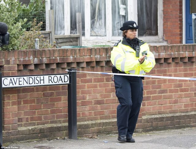 El lugar donde fue detenido el segundo sospechoso (Foto Daily Mail)