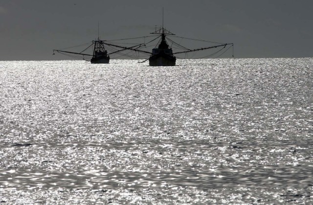 Fishing boats float near a dock after Tropical Storm Nate in Cancun, Mexico October 7, 2017. REUTERS/Henry Romero