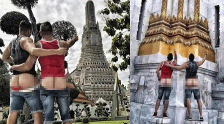 Dos turistas de EEUU serán expulsados de Tailandia por indecencia en templo