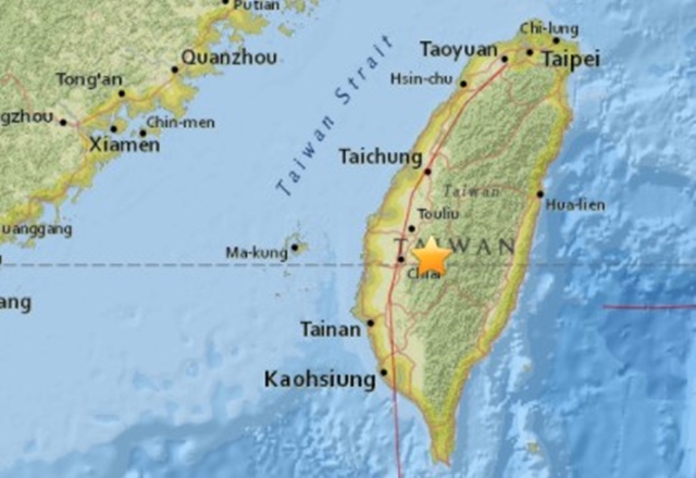 Un terremoto de 5,2 sacude el oeste de Taiwán