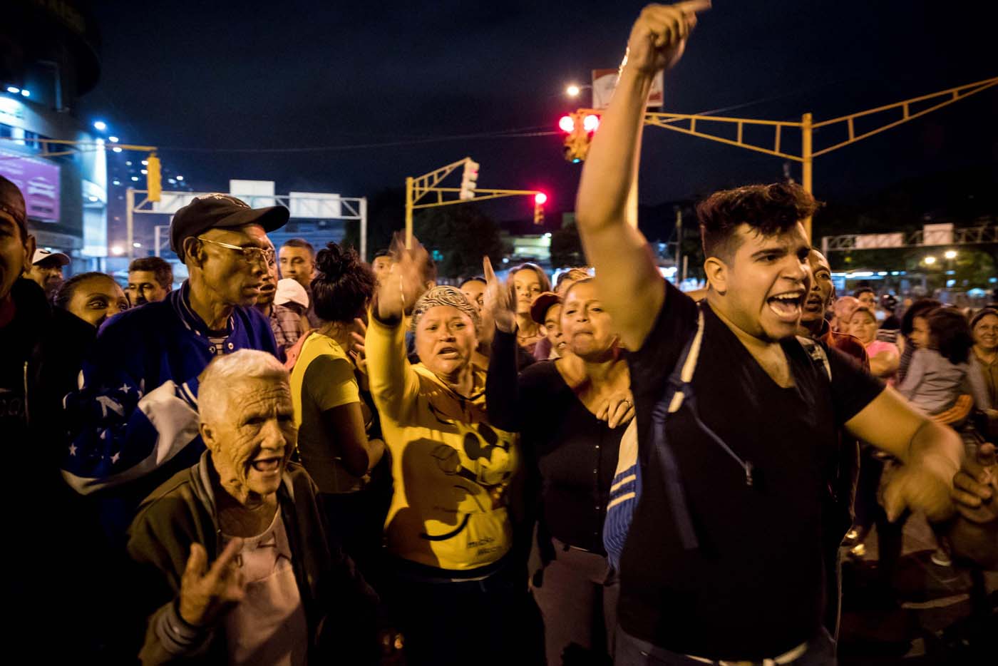 Protestas por el pernil se extendieron en Caracas hasta la madrugada #28Dic