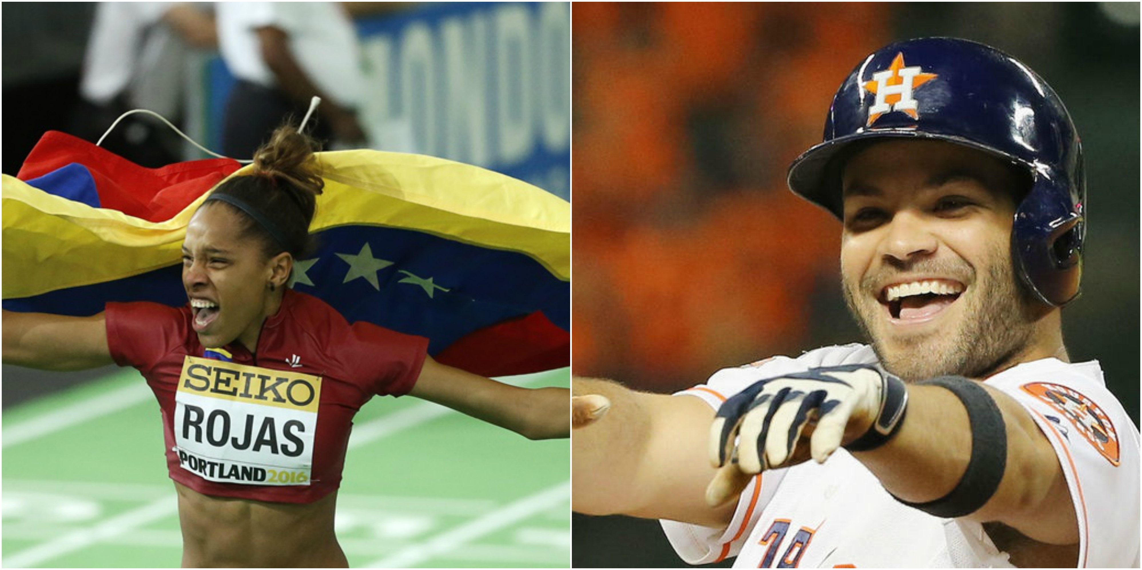 Yulimar Rojas y José Altuve recibieron el premio Atleta de Año