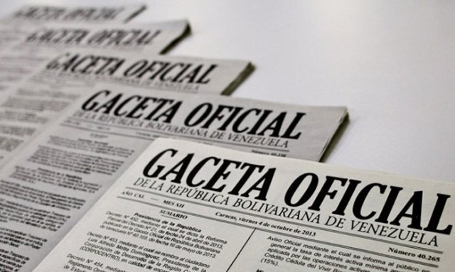 gaceta oficial